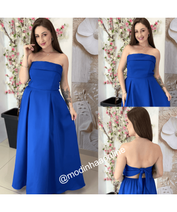 Vestido Karine Azul Royal